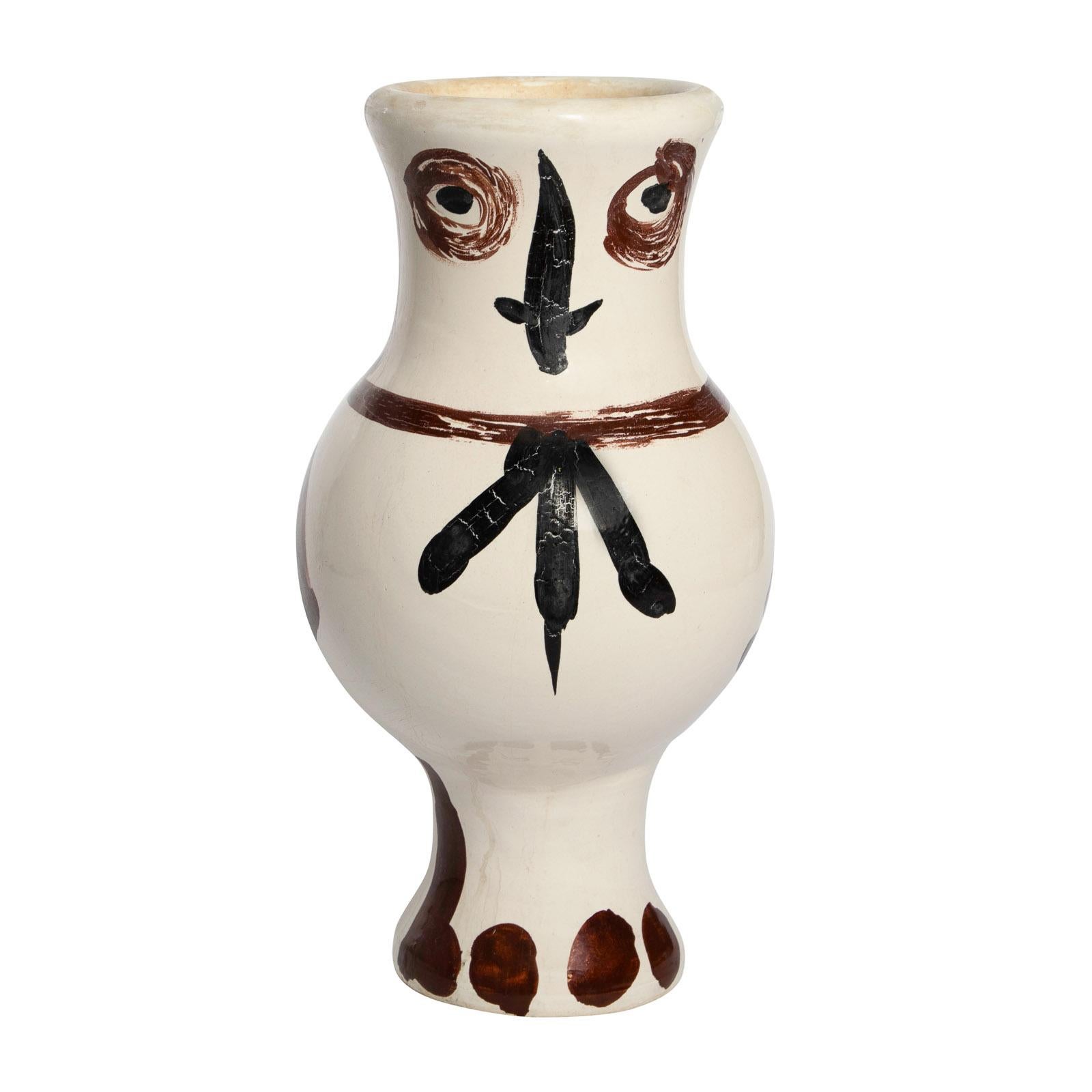 Pablo Picasso 'Choette aux taches' (A. R. 120) Spotted Owl Madoura Vase 1951 For Sale 2
