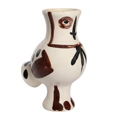 Pablo Picasso 'Choette aux taches' (A. R. 120) Spotted Owl Madoura Vase 1951
