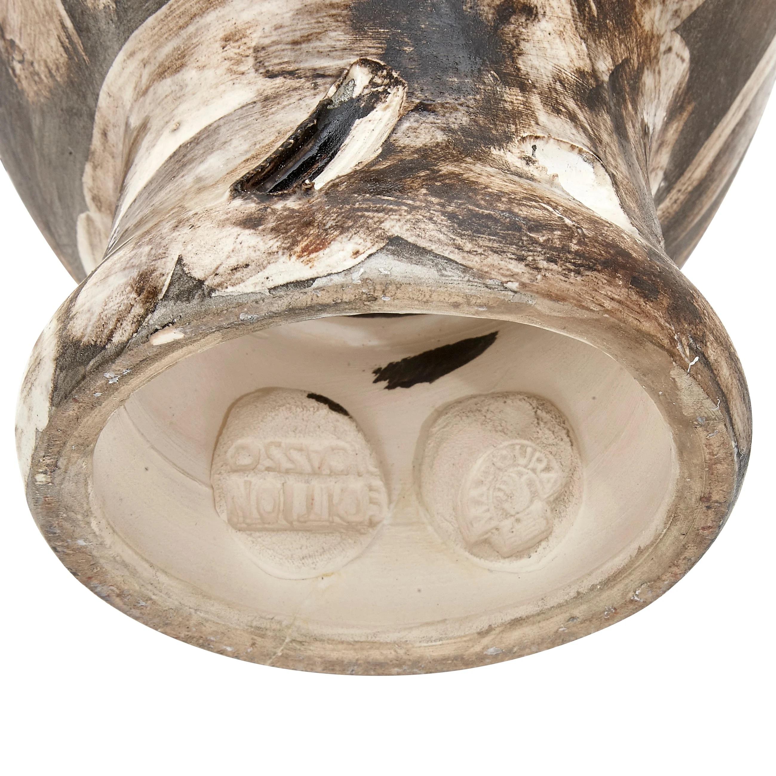 Pablo Picasso 'Chouette' (A. R. 604) Brown Owl Madoura Vase 1969 For Sale 5