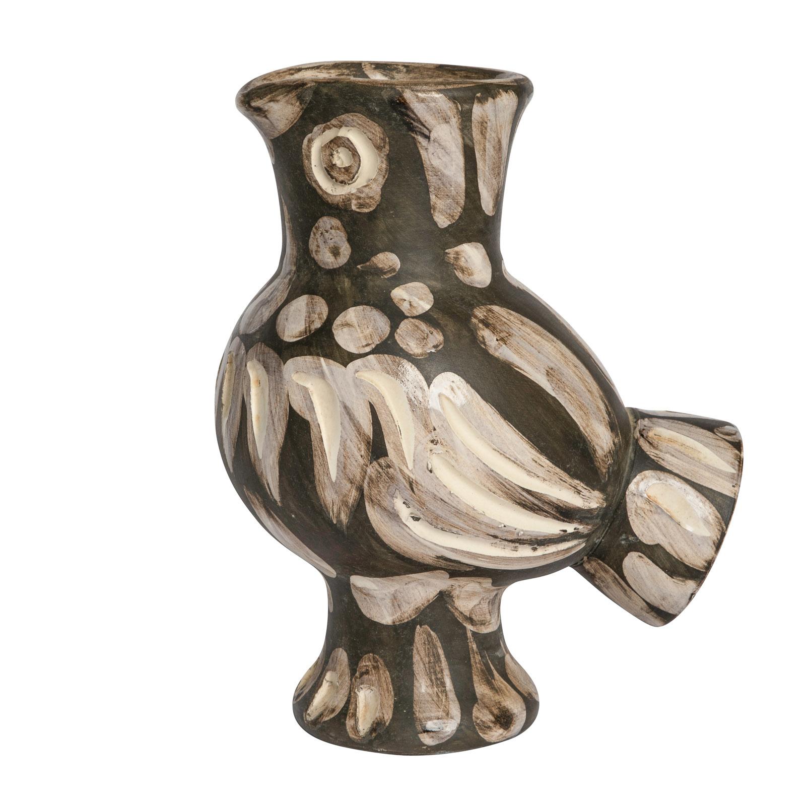 Pablo Picasso 'Chouette' (A. R. 605) Owl Madoura Vase 1969 For Sale 4