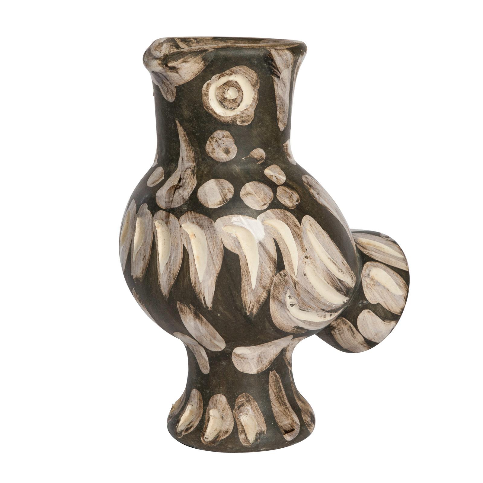 Pablo Picasso 'Chouette' (A. R. 605) Owl Madoura Vase 1969 For Sale 5