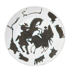 Pablo Picasso 'Corrida' (A. R. 181) Bullrider Madoura Plate 1953
