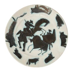 Pablo Picasso 'Corrida' (A. R. 182) Madoura Plate 1953