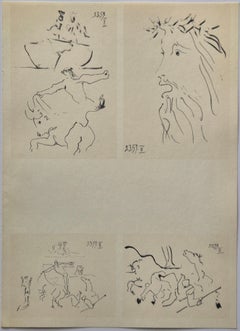 Pablo Picasso -- Corrida and Christ Motifs V–VIII from Toros y Toreros