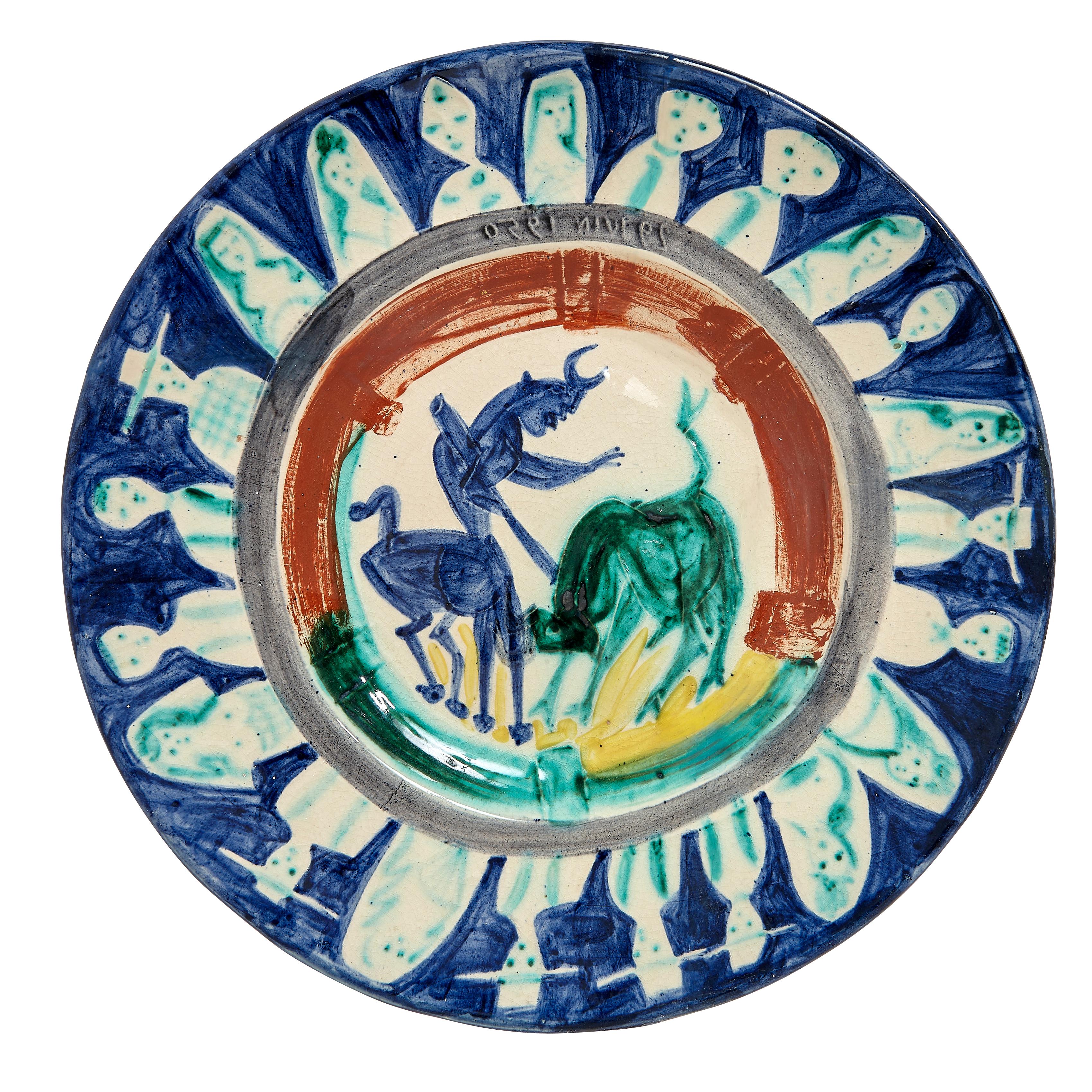 Assiette Madoura « Corrida aux personnages » (A. R. 104) de Pablo Picasso