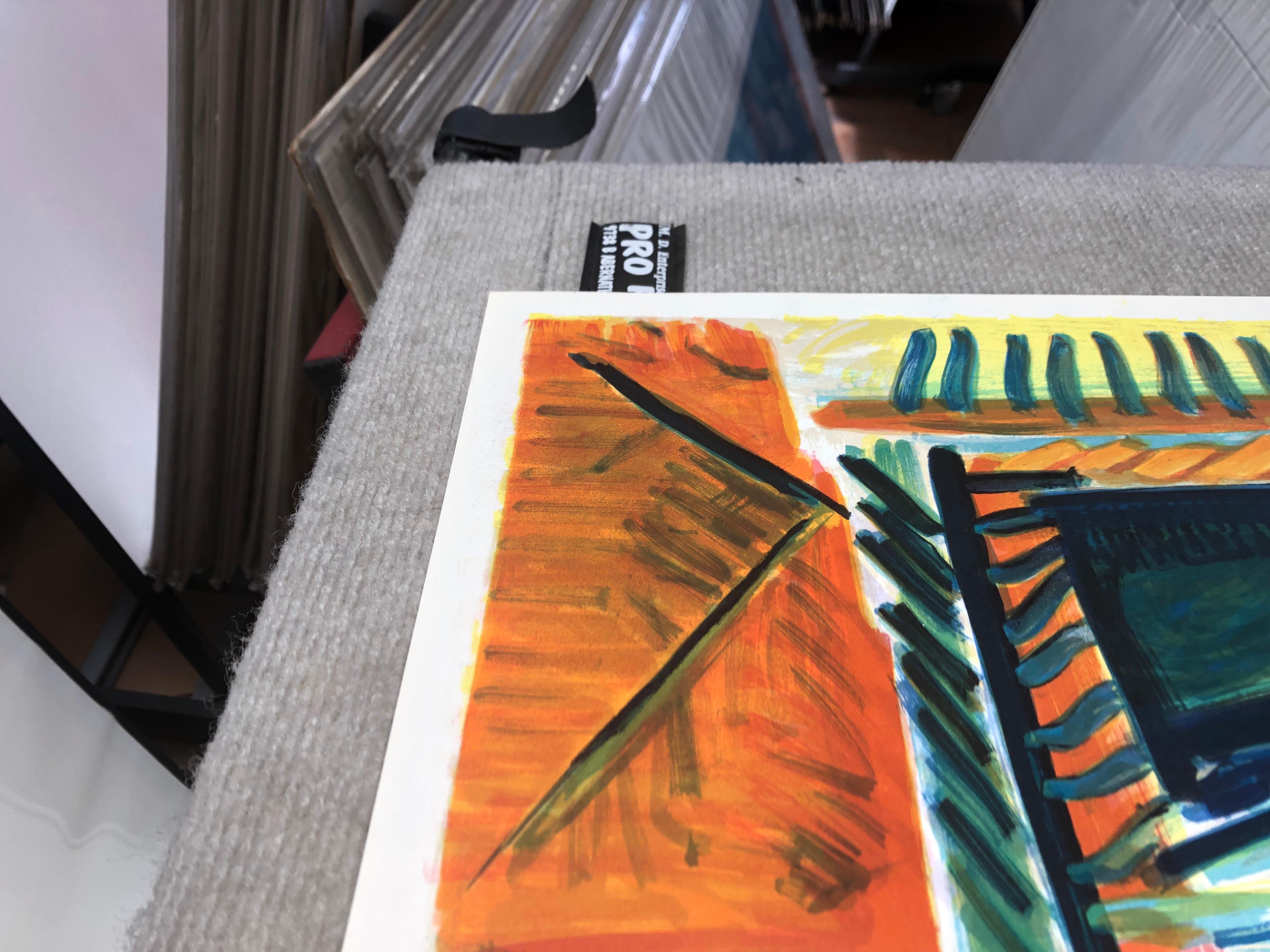 Picasso Costa Azul Póster-  Litografía original- 1962 VINTAGE en venta 2