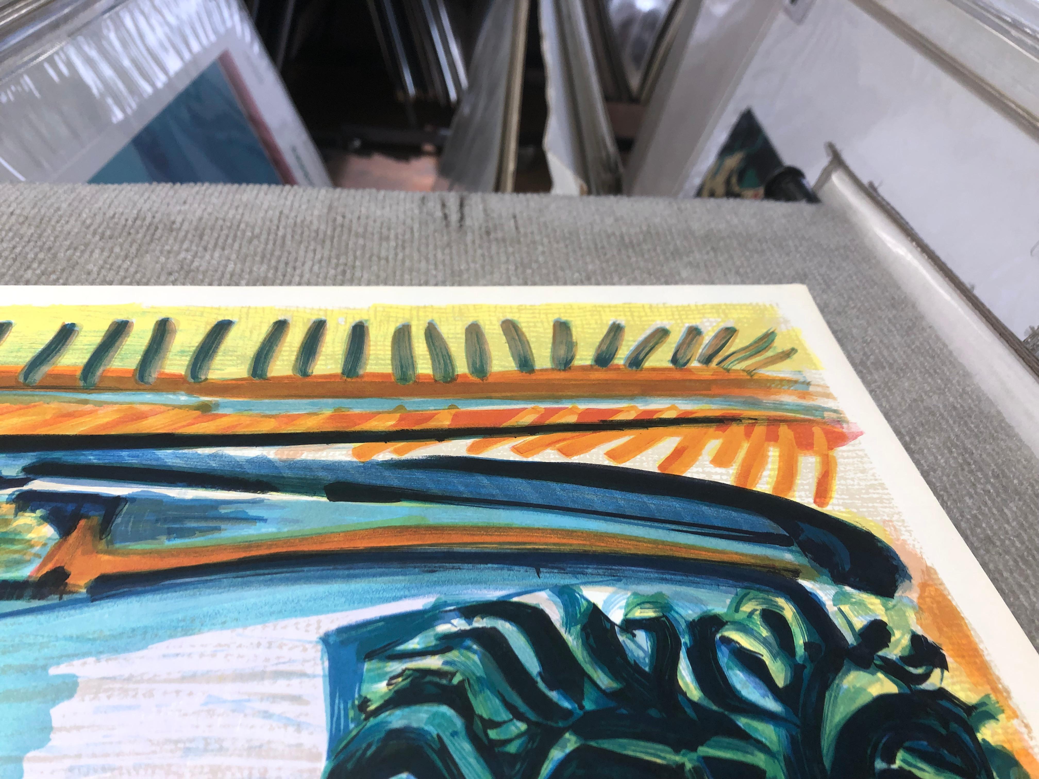 Picasso Costa Azul Póster-  Litografía original- 1962 VINTAGE en venta 3