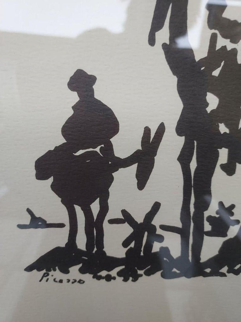 Stampa Artistica Pablo Picasso Don Chisciotte - 40x50 Cm - Stile Cubista Su Carta Opaca