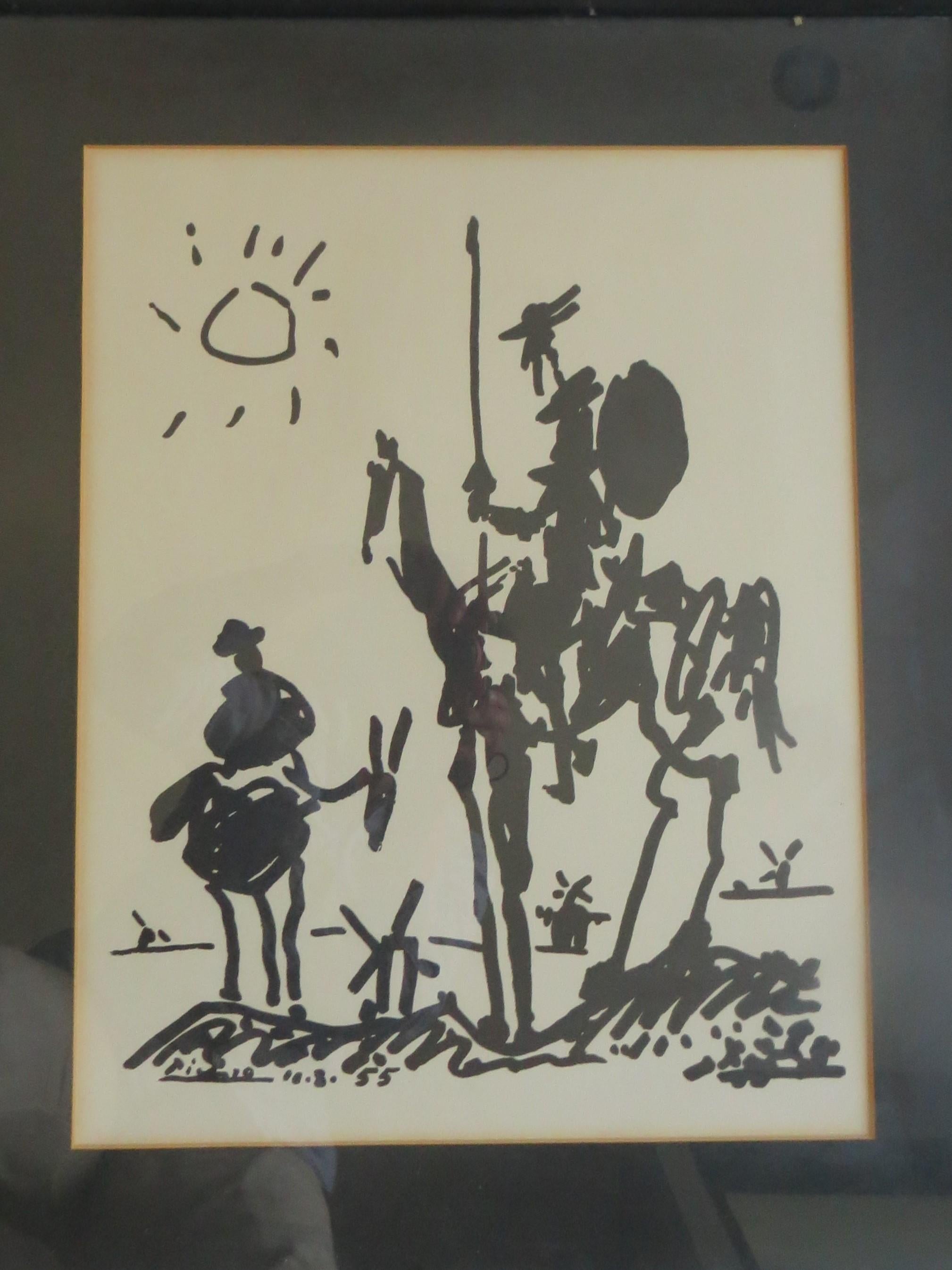 PABLO PICASSO Don quixote lithograph - Print by Pablo Picasso