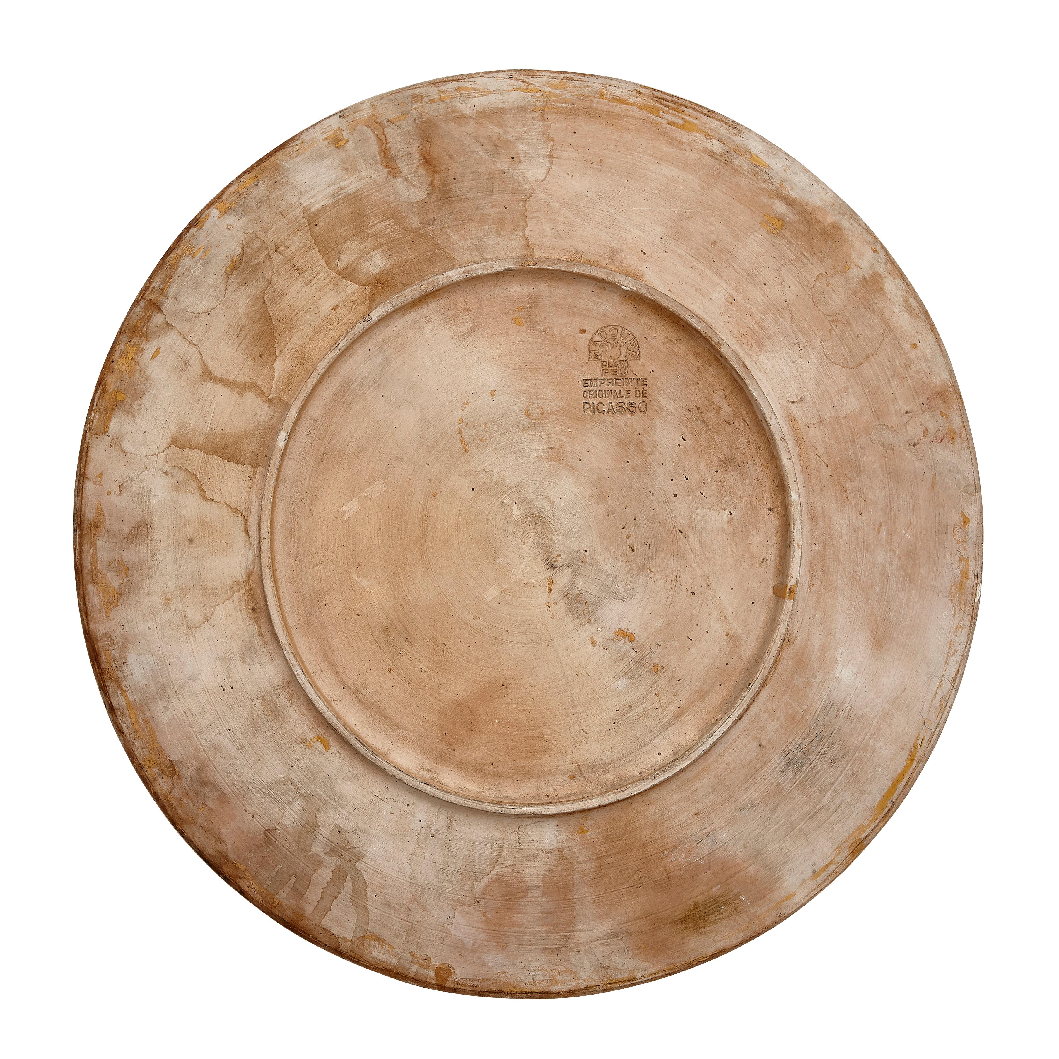 Pablo Picasso 'Dormeur' (A. R. 343) Sleeper Madoura Plate 1956 For Sale 1
