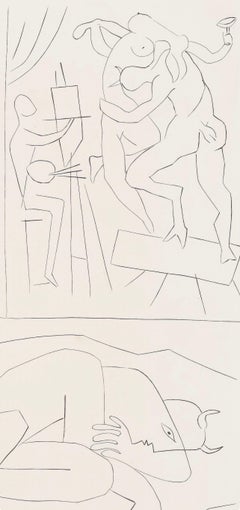 Pablo Picasso, Épisodes de la vie d'un faune, extrait de Deux contes, 1947