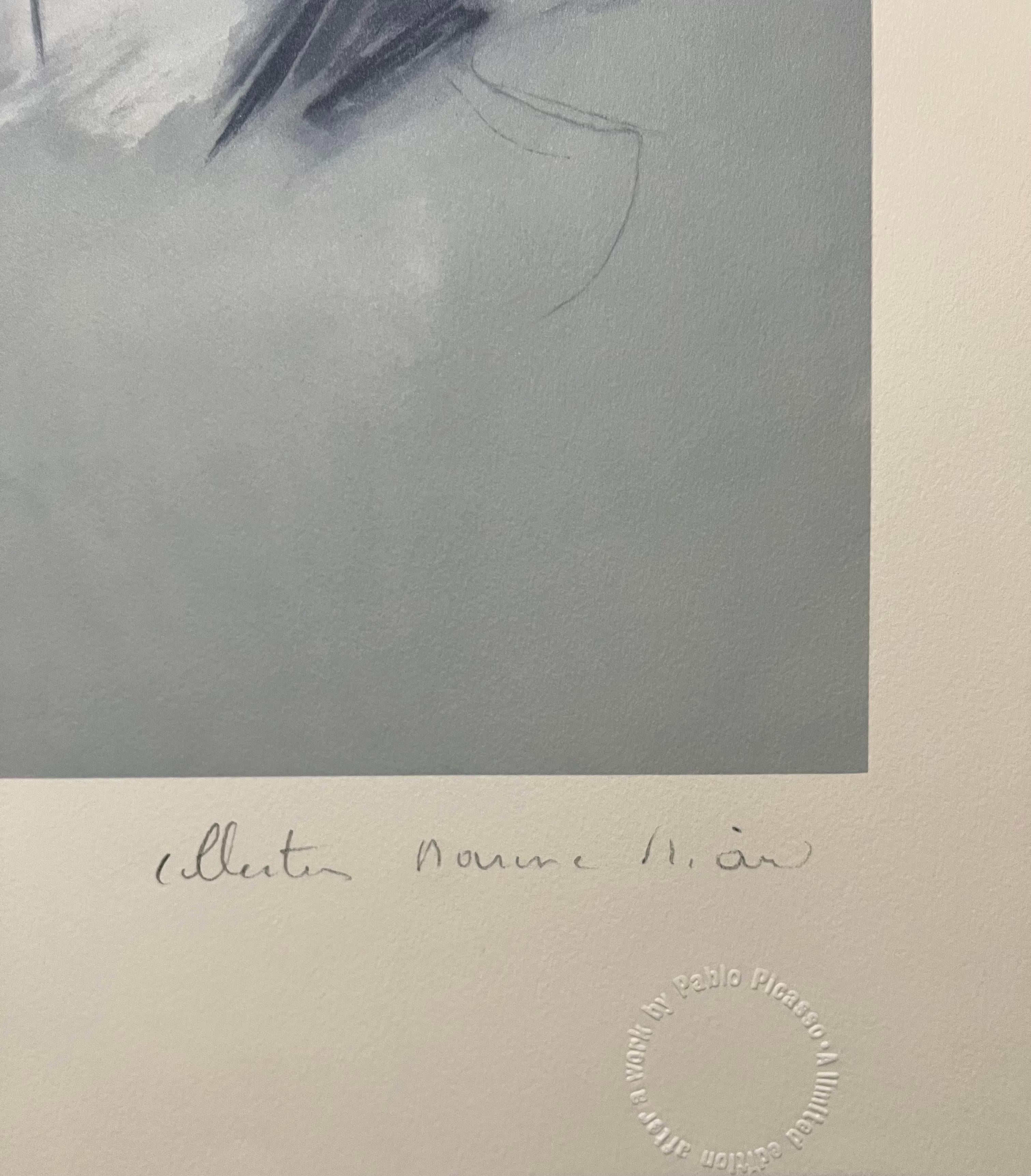 Pablo Picasso Nachlass Hand signiert Fauvist Lithographie Frau Porträt Marie Therese im Angebot 2