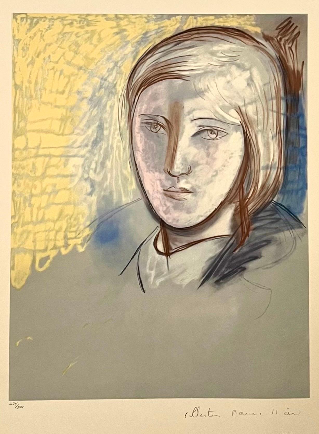Pablo Picasso Estate Litografia Fauvista firmata a mano Ritratto di donna Marie Therese