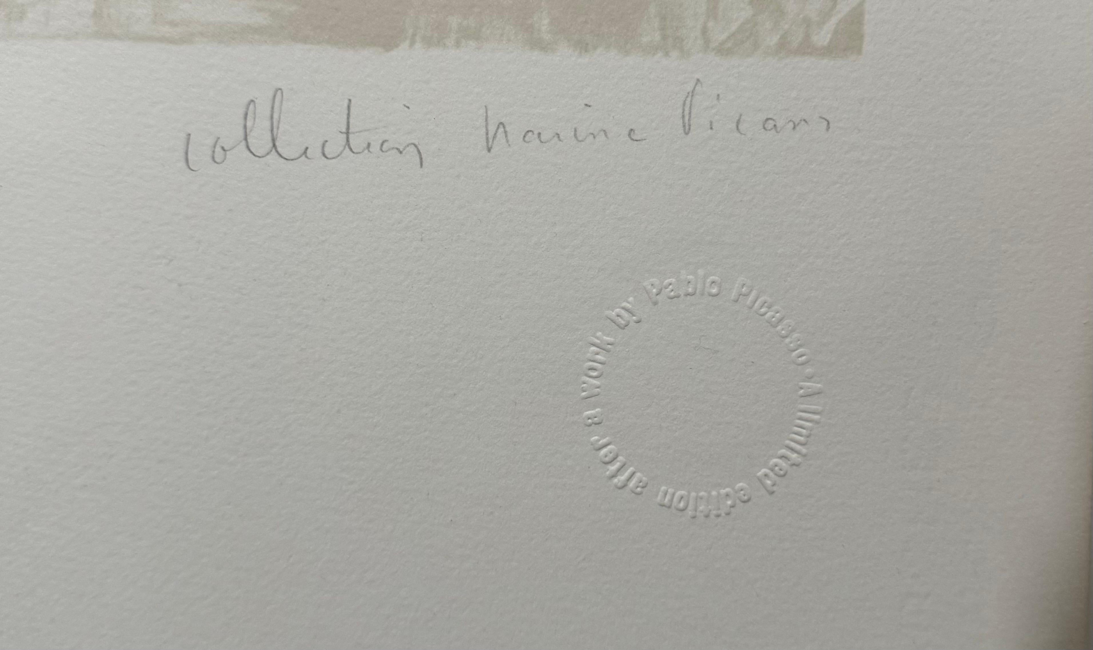 Pablo Picasso Estate Hand Signed Lithograph 