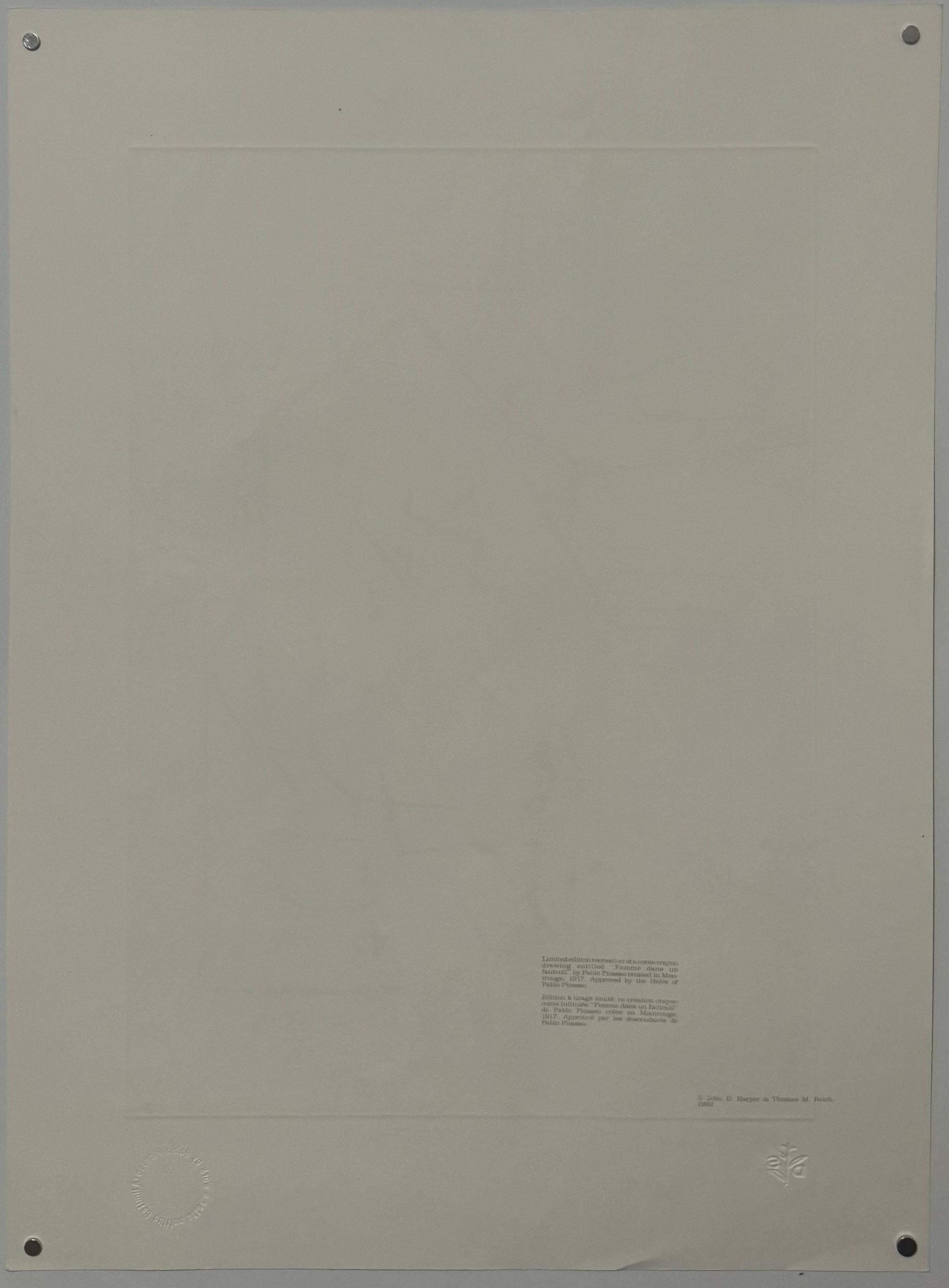 Pablo Picasso Estate Hand Signed Lithograph 