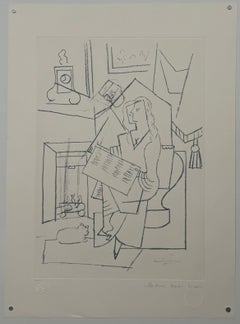 Pablo Picasso Estate Hand Signed Lithograph "Femme dans un fauteuil " Pablo Picasso Estate Hand Signed Lithograph "Femme dans un fauteuil "