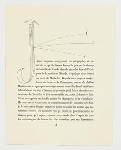 Pablo Picasso Etching, 1949, Carmen II, Monogram J