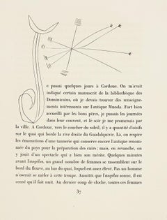 Pablo Picasso Etching, 1949, CarmenVII, Monogram "J" Design