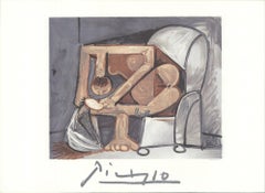Pablo Picasso „Femme a la Toilette“ 1982- Lithographie, Lithographie