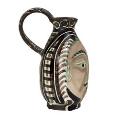 Pablo Picasso 'Femme du barbu' (A. R. 193) Madoura Pitcher 1953