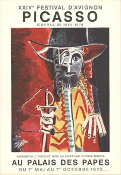 Pablo Picasso 'Festival D'Avignon, Le Corsaire' 1970- Lithographie Mourlot