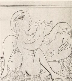 Pablo Picasso: Flûtiste et dormeuse II (Ba292)