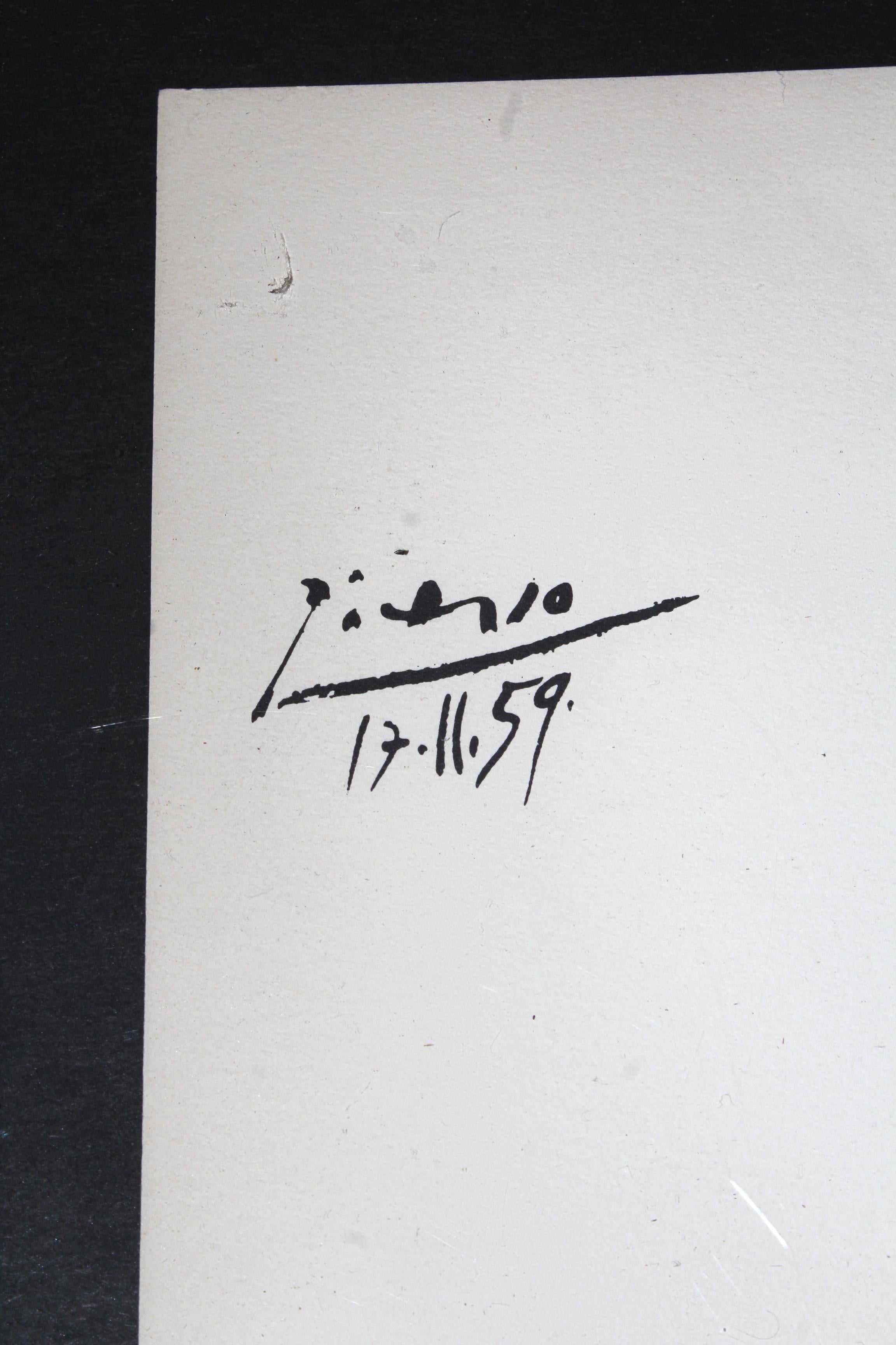 Pablo Picasso Framed Lithograph 