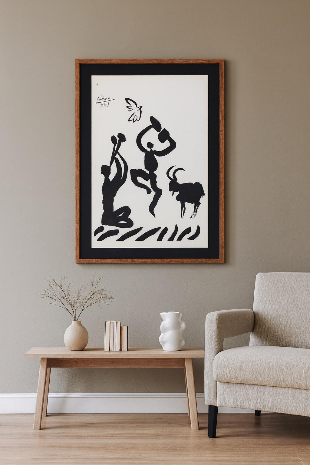 Pablo Picasso Framed Lithograph 