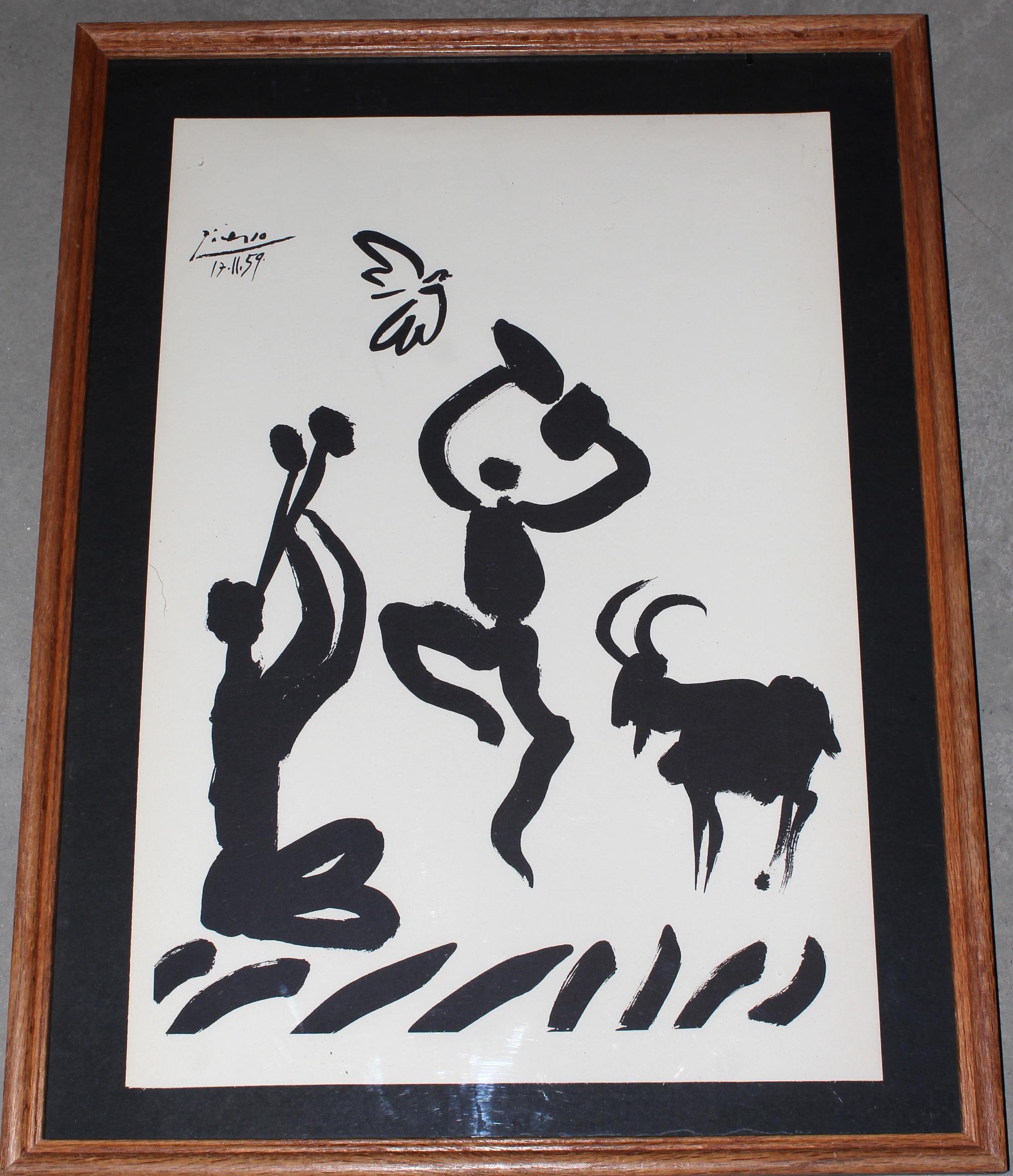 Pablo Picasso Framed Lithograph 