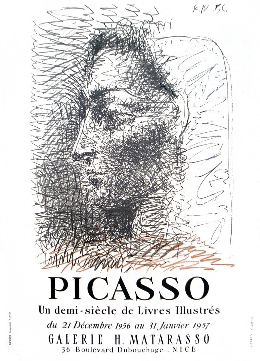 Pablo Picasso 'Galerie H. Matarasso' 1956 Mid Century Vintage