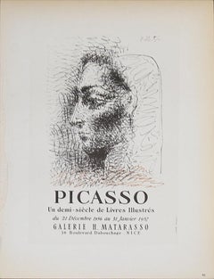 Pablo Picasso 'Galerie Matarasso' 1959- Litografia su pietra