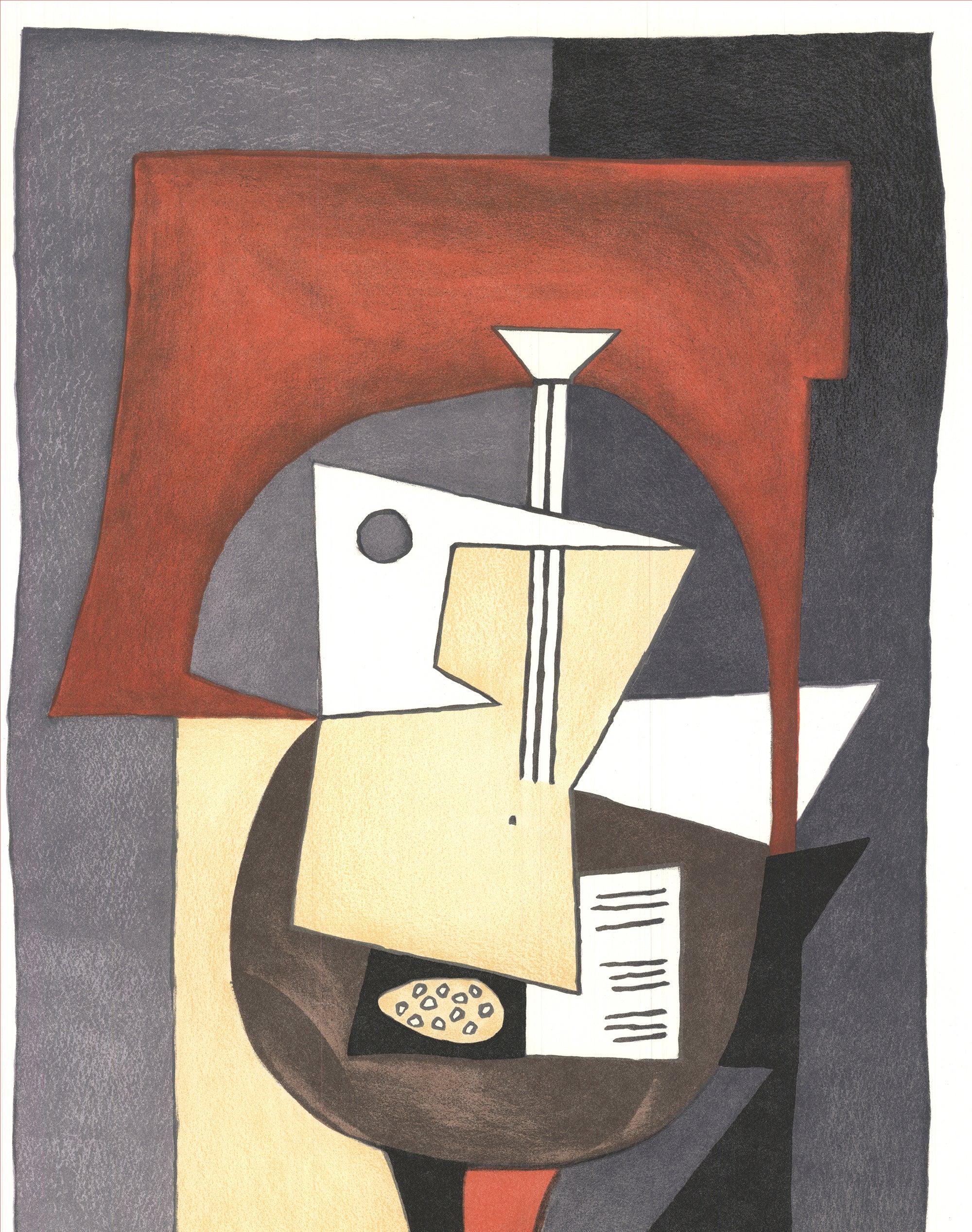 Pablo Picasso 'Guitare Et Partition' 1982- Offset Lithograph For Sale 1