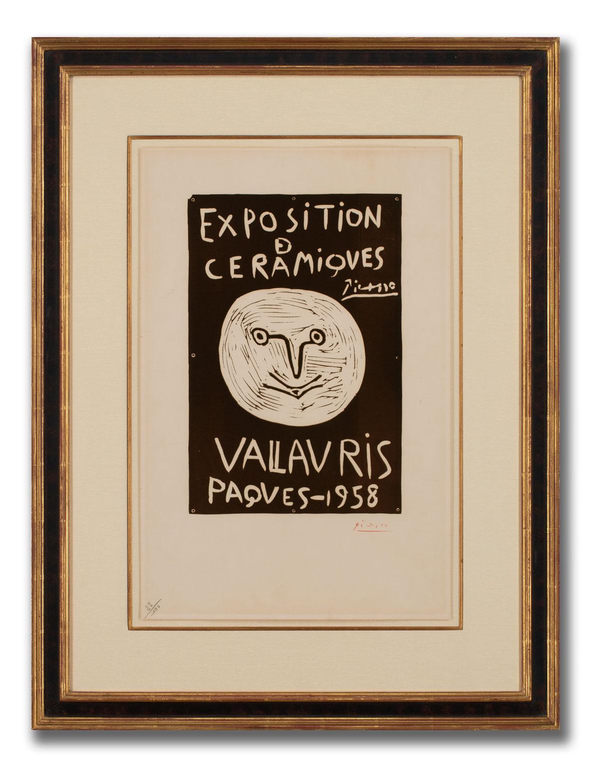 Pablo Picasso Handsignierter Linolschnitt, 