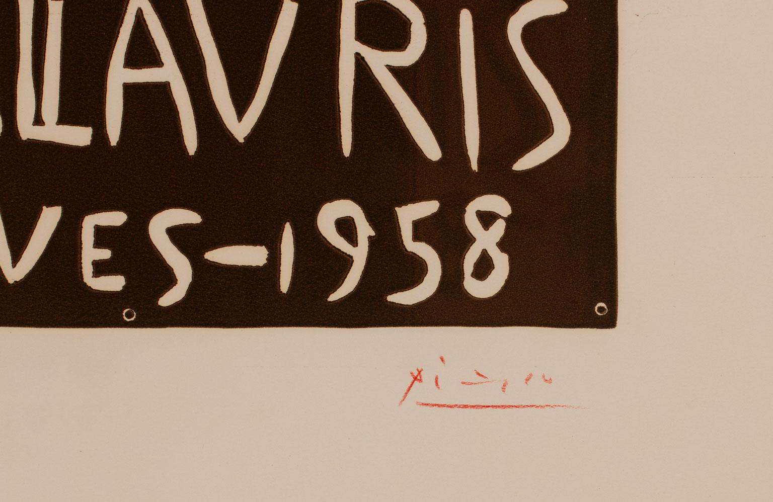 Pablo Picasso Handsignierter Linolschnitt, 