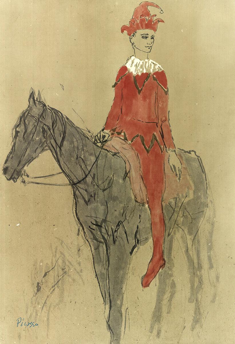Pablo Picasso 'Harlequin on Horseback' 1955- Offset Lithograph 1