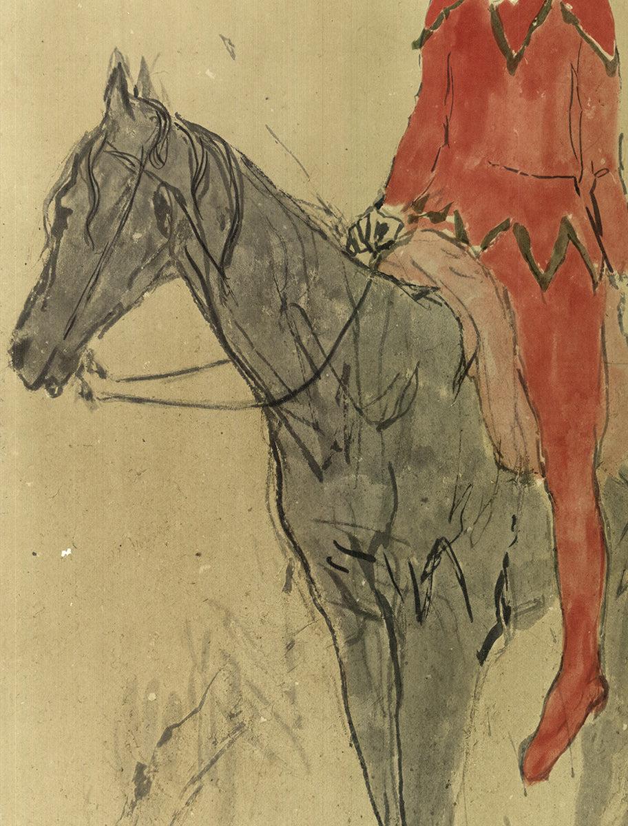 Pablo Picasso 'Harlequin on Horseback' 1955- Offset Lithograph 2