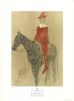 Pablo Picasso 'Harlequin on Horseback' 1955- Offset Lithograph