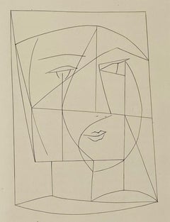 Pablo Picasso Head of a Woman Looking Left, Carmen Plate XXXV