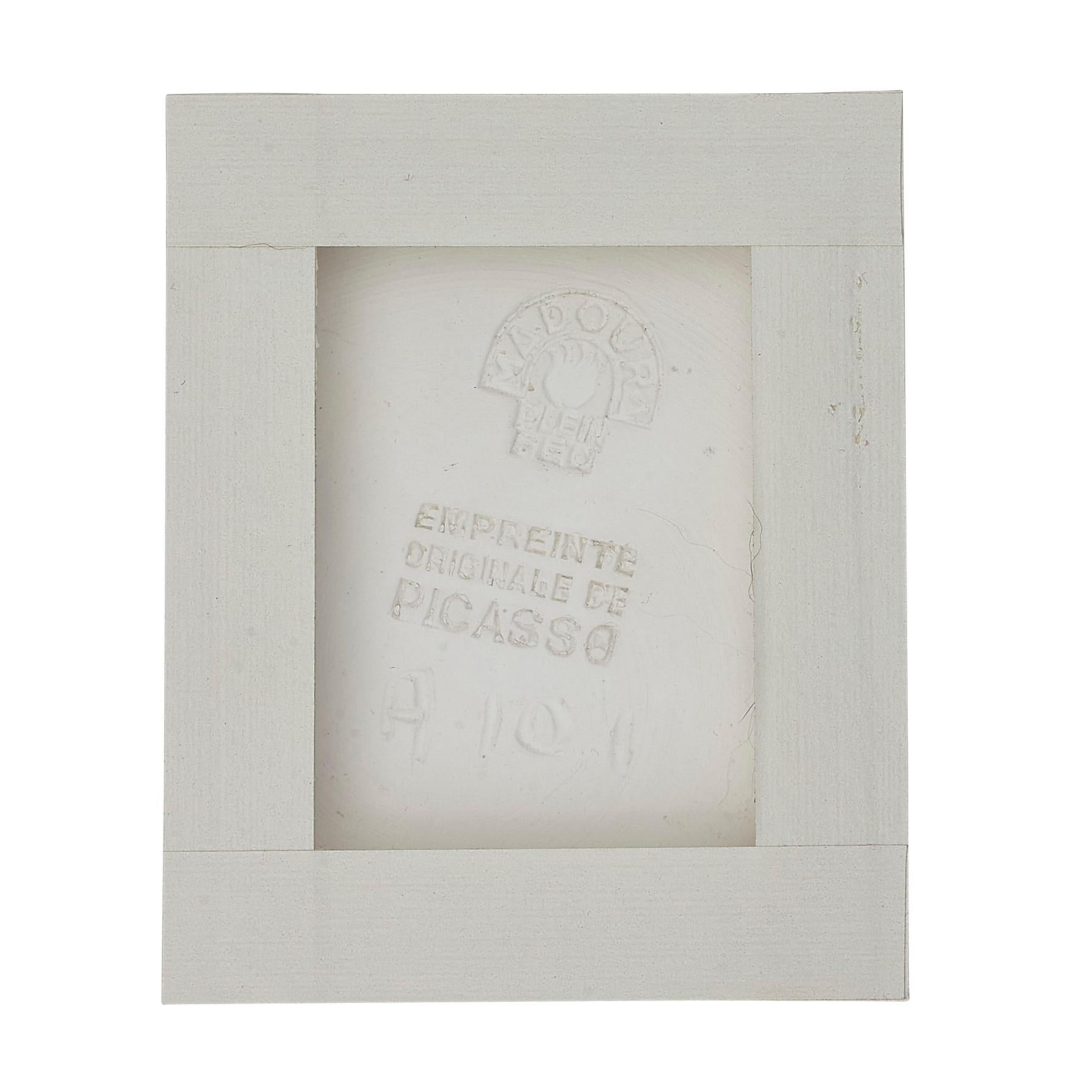 Pablo Picasso 'Joueur de flute et cavaliers' (A. R. 340) Framed Madoura Plate For Sale 2