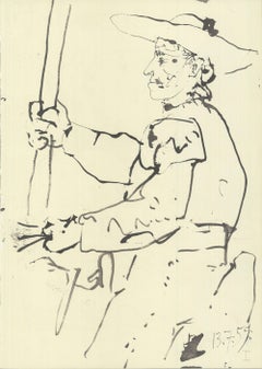 « Chevalier sur un cheval (II) », Pablo Picasso, 1959, lithographie