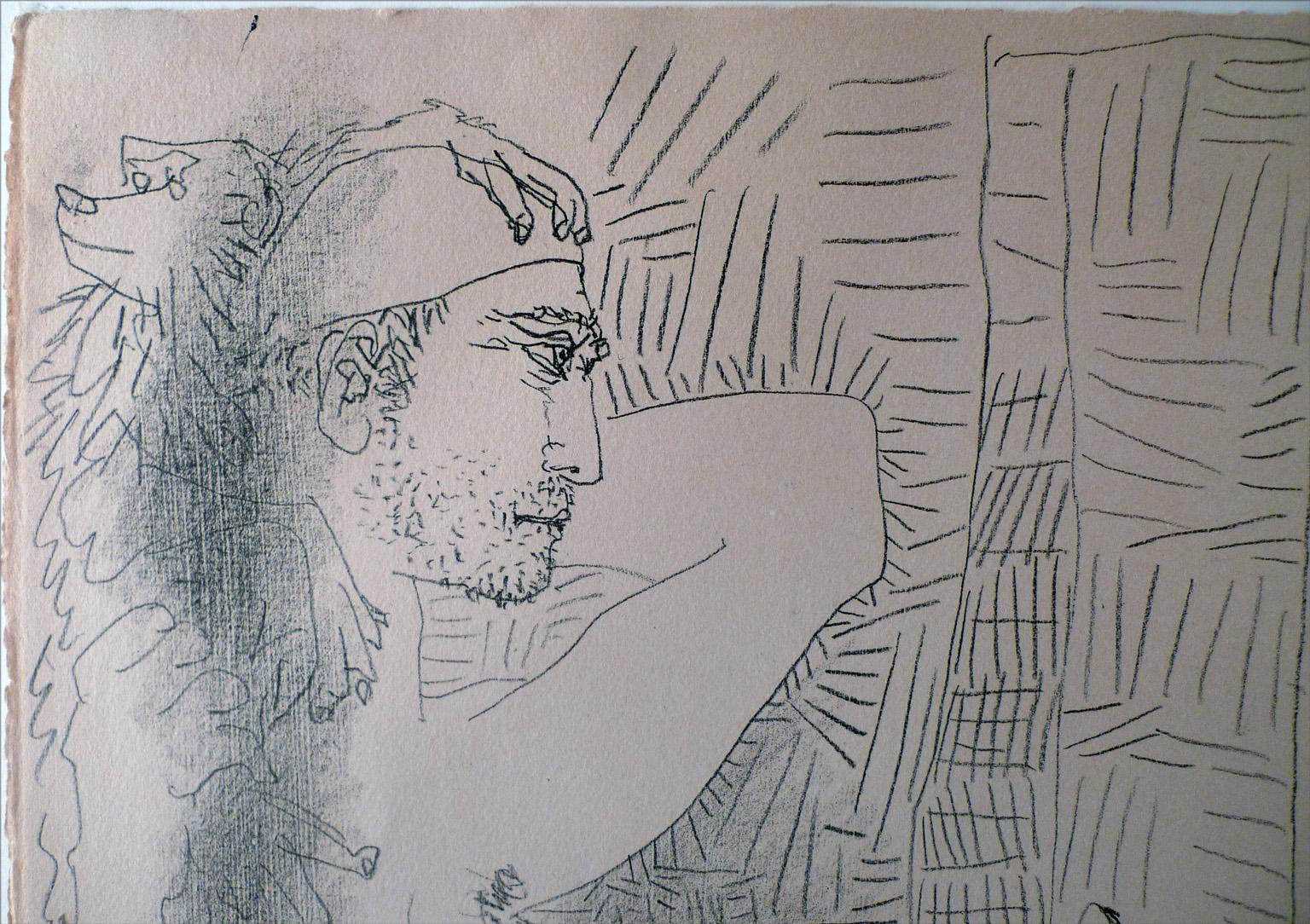 PABLO PICASSO
Español, 1881 - 1973
La familia del saltimbanqui (B. 753; M. 249)
firmado en tinta negra 