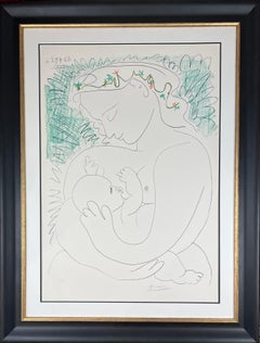 Pablo Picasso - La Grande Maternité - hand-signed lithograph on Arches – 1963