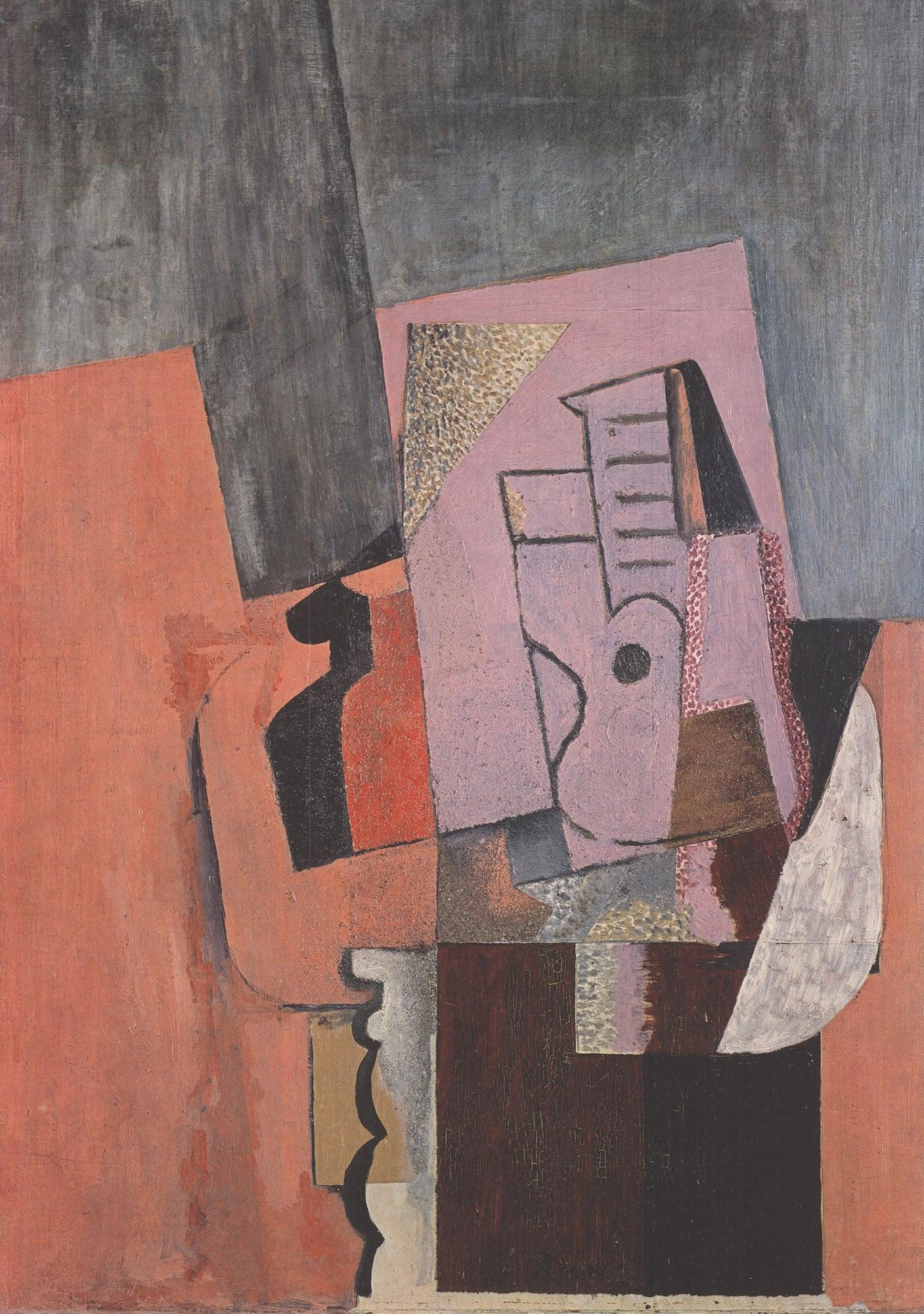 Picasso 'La Guitare' 1990- Vintage - Cubist Print by Pablo Picasso