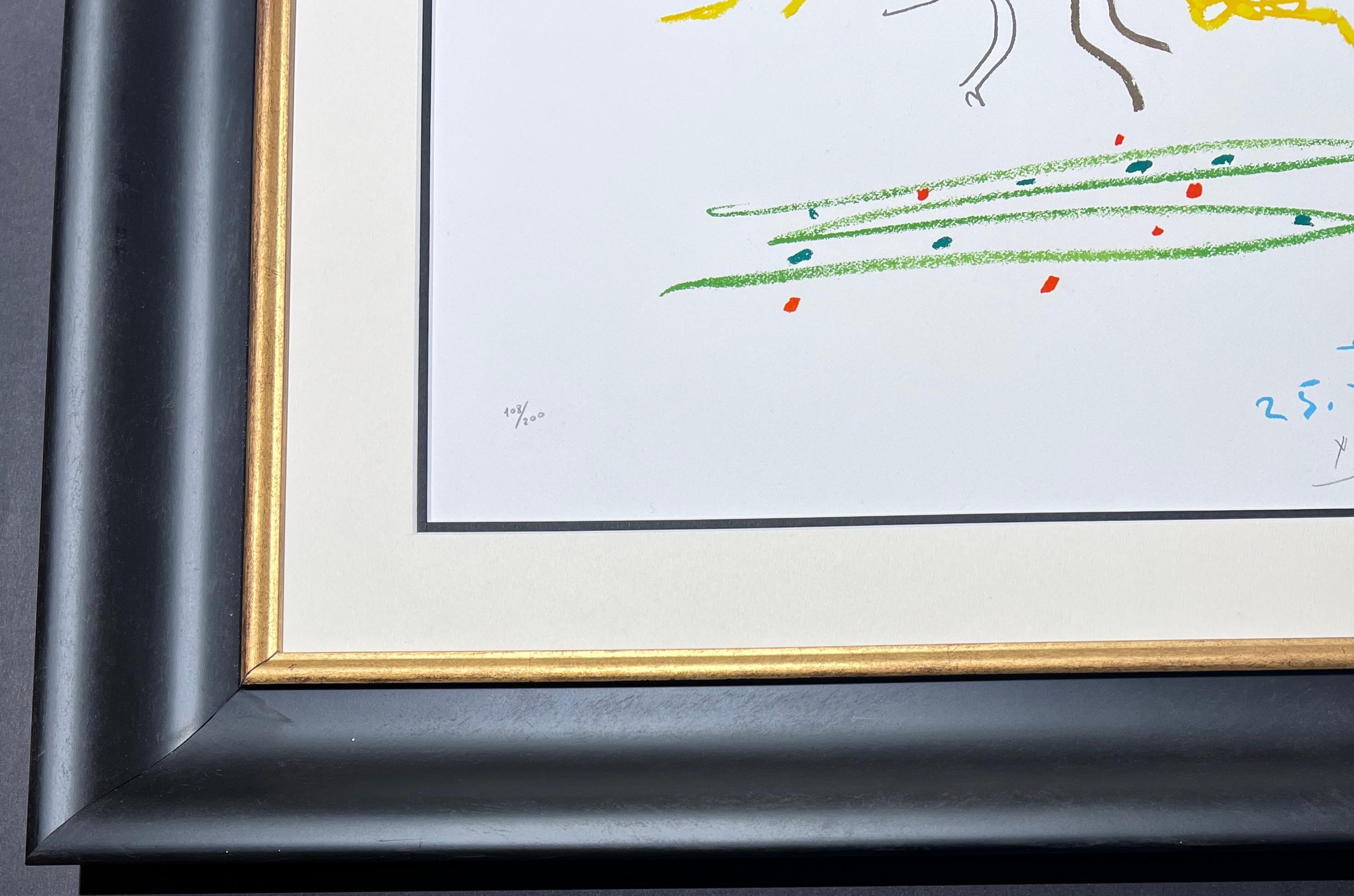 Pablo Picasso -La ronde de la Jeunesse – hand-signed Lithograph on Arches - 1961 2