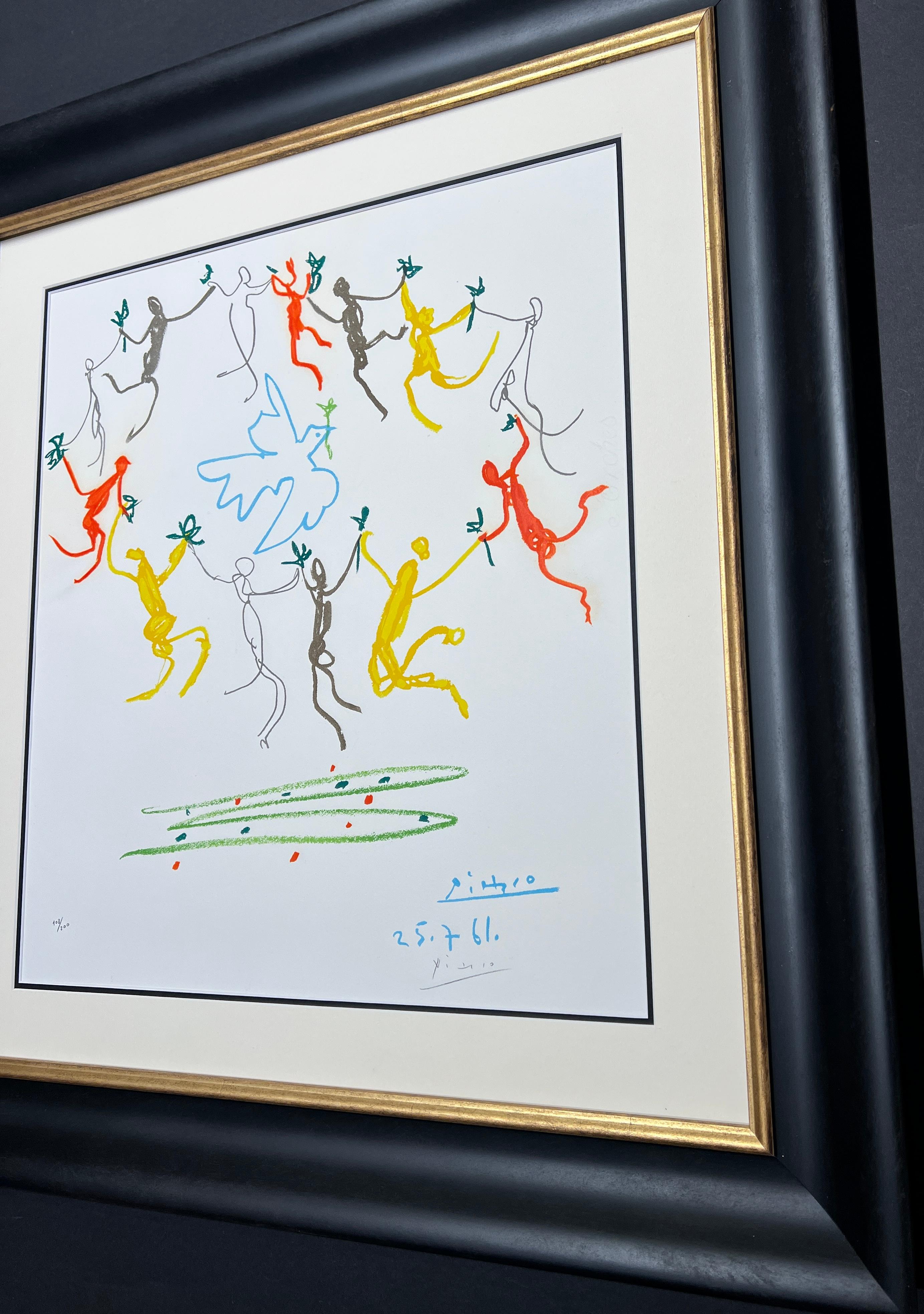 Pablo Picasso -La ronde de la Jeunesse – hand-signed Lithograph on Arches - 1961 5