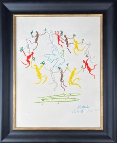 Retro Pablo Picasso - La ronde de la jeunesse – hand-signed Lithograph on Arches- 1961