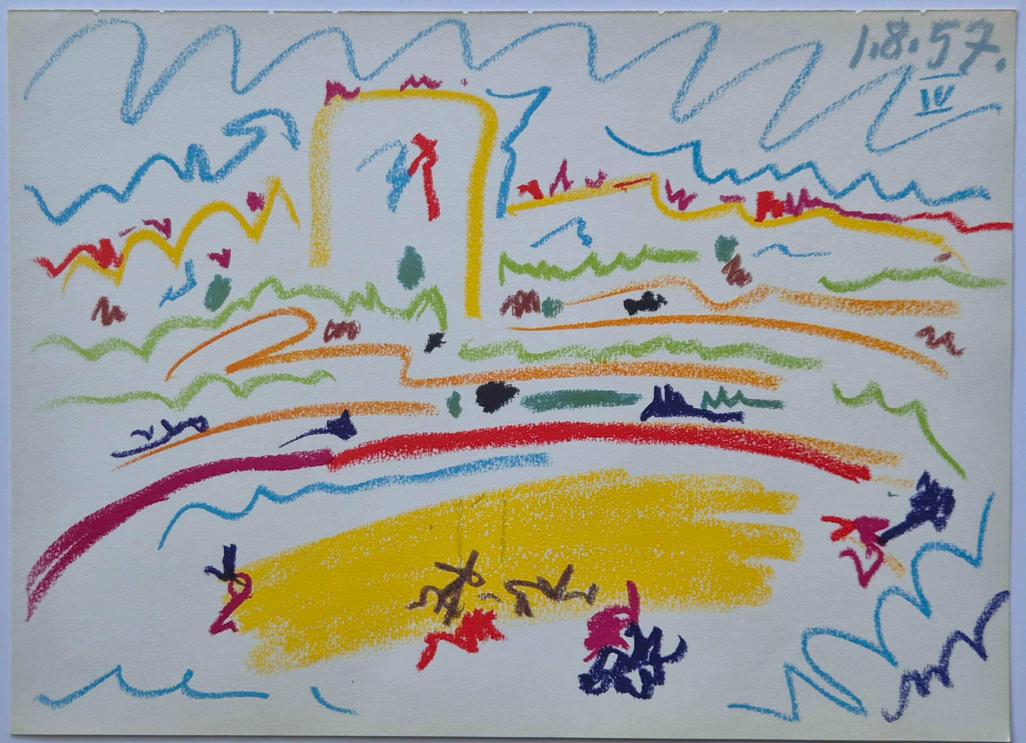 Pablo Picasso --  L'Arene d'Arles, de Toros Toreros, un juego de 4 en venta 7