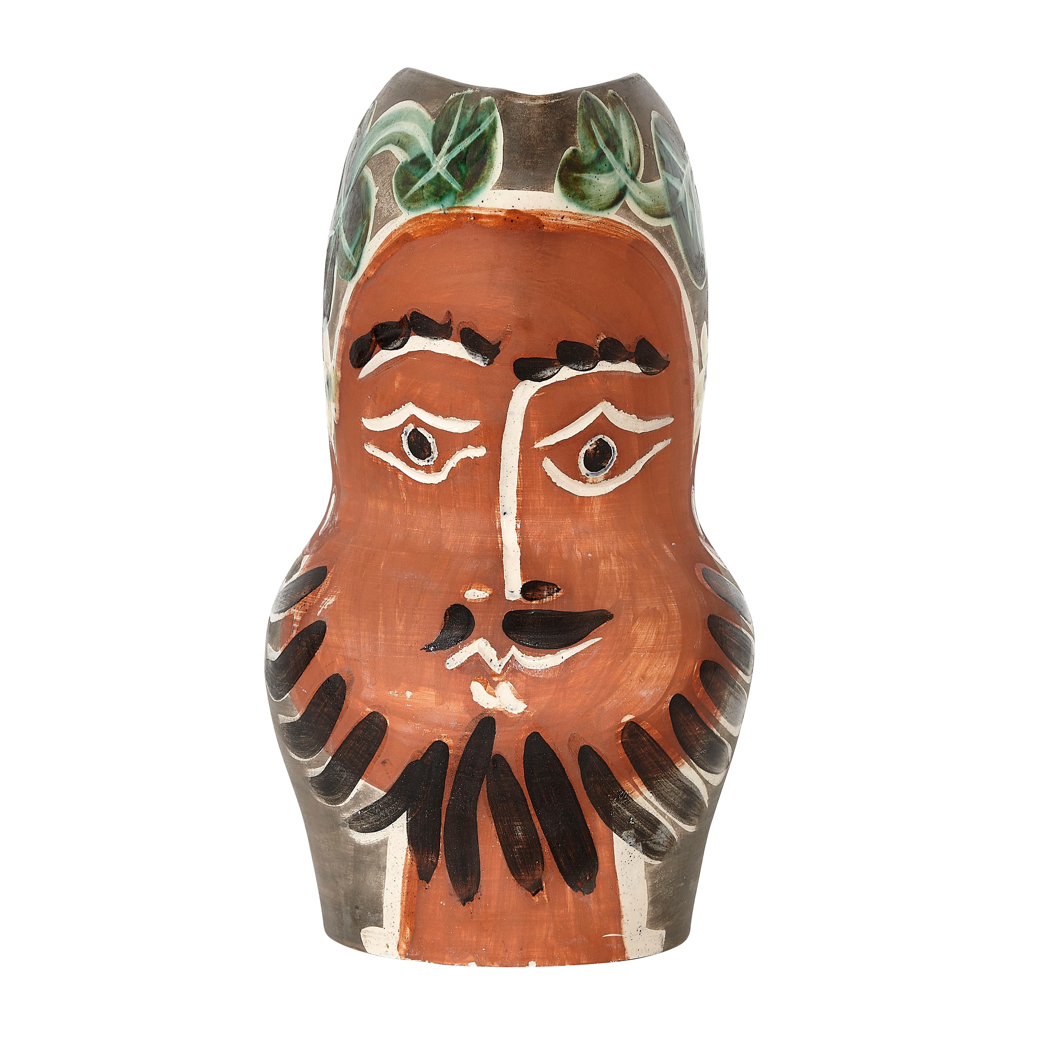 Pablo Picasso 'Le barbu' (A. R. 217) Bearded Man Pitcher For Sale 1