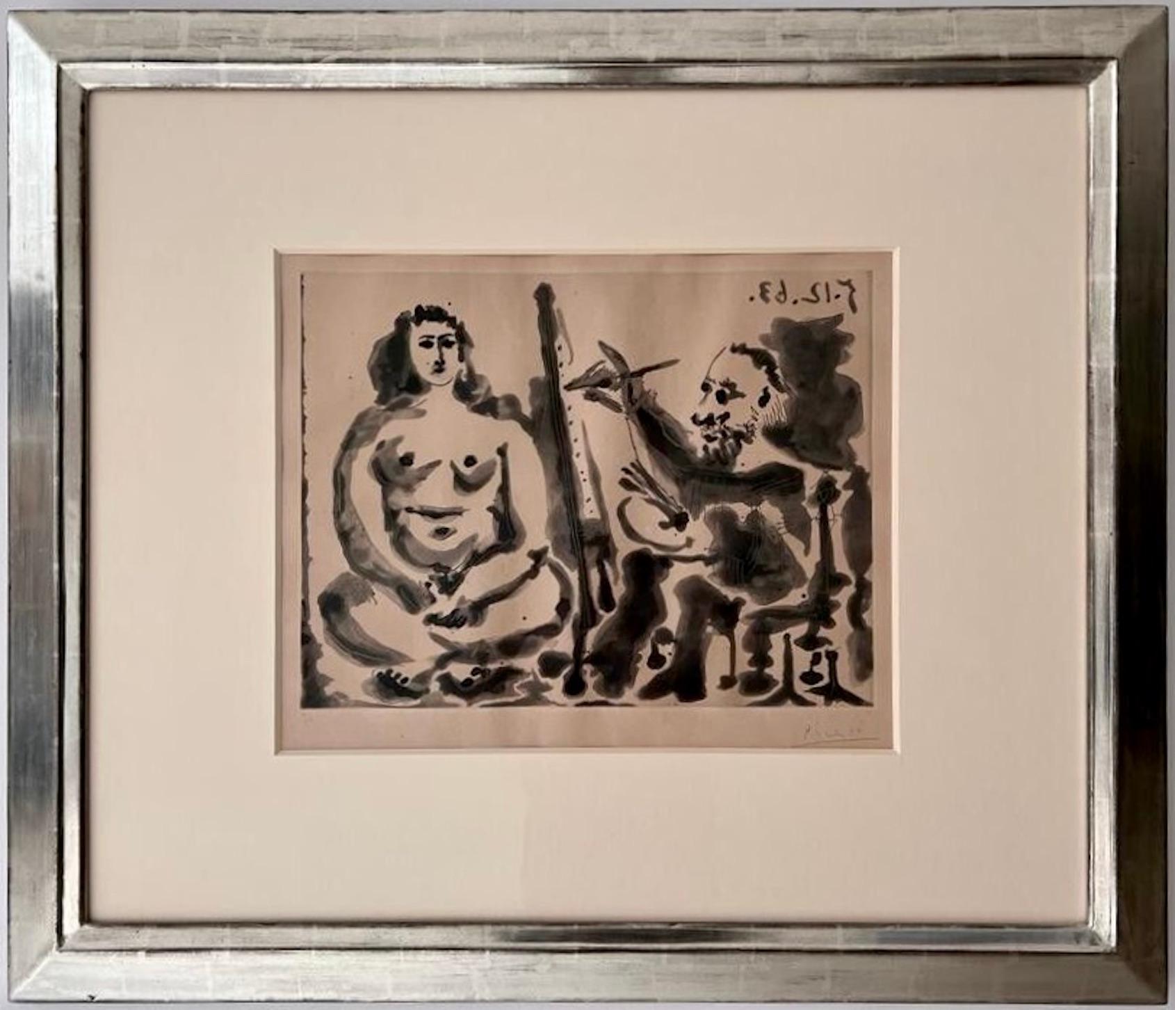 Pablo Picasso - Le Peintre et son Modèle IV For Sale 1