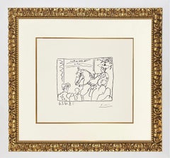 Pablo Picasso Le Picado Litografía, Firmada a Mano, 1961, Enmarcada